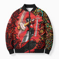 Personalized Melbourne Renegades Cricket Bomber Puffer Jacket Hippie Psychedelic Pattern Vibrant Mandala Art Style
