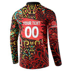 Personalized Melbourne Renegades Cricket Button Sweatshirt Hippie Psychedelic Pattern Vibrant Mandala Art Style
