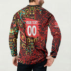 Personalized Melbourne Renegades Cricket Button Sweatshirt Hippie Psychedelic Pattern Vibrant Mandala Art Style
