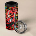 Personalized Melbourne Renegades Cricket 4 in 1 Can Cooler Tumbler Hippie Psychedelic Pattern Vibrant Mandala Art Style