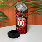 Personalized Melbourne Renegades Cricket 4 in 1 Can Cooler Tumbler Hippie Psychedelic Pattern Vibrant Mandala Art Style