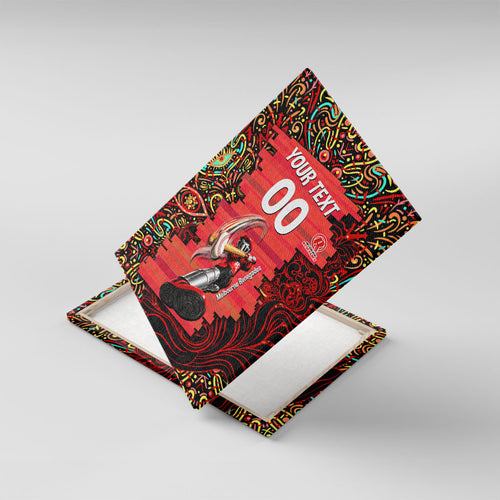 Personalized Melbourne Renegades Cricket Canvas Wall Art Hippie Psychedelic Pattern Vibrant Mandala Art Style