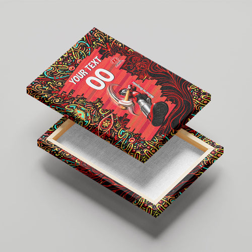 Personalized Melbourne Renegades Cricket Canvas Wall Art Hippie Psychedelic Pattern Vibrant Mandala Art Style