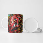Personalized Melbourne Renegades Cricket Ceramic Mug Hippie Psychedelic Pattern Vibrant Mandala Art Style