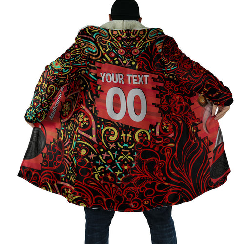 Personalized Melbourne Renegades Cricket Cloak Hippie Psychedelic Pattern Vibrant Mandala Art Style