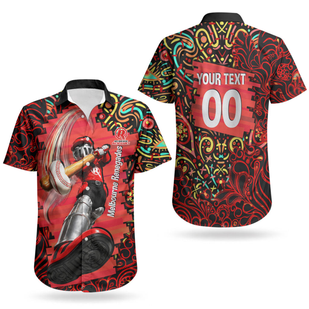 Personalized Melbourne Renegades Cricket Couples Matching Mermaid Dress and Hawaiian Shirt Hippie Psychedelic Pattern Vibrant Mandala Art Style