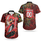 Personalized Melbourne Renegades Cricket Couples Matching Short Sleeve Bodycon Dress and Hawaiian Shirt Hippie Psychedelic Pattern Vibrant Mandala Art Style