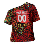 Personalized Melbourne Renegades Cricket Cross Shoulder Shirt Hippie Psychedelic Pattern Vibrant Mandala Art Style