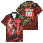 Personalized Melbourne Renegades Cricket Family Matching Summer Maxi Dress and Hawaiian Shirt Hippie Psychedelic Pattern Vibrant Mandala Art Style