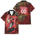 Personalized Melbourne Renegades Cricket Family Matching Tank Maxi Dress and Hawaiian Shirt Hippie Psychedelic Pattern Vibrant Mandala Art Style