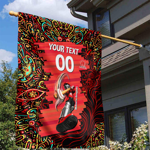 Personalized Melbourne Renegades Cricket Garden Flag Hippie Psychedelic Pattern Vibrant Mandala Art Style