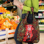 Personalized Melbourne Renegades Cricket Grocery Bag Hippie Psychedelic Pattern Vibrant Mandala Art Style