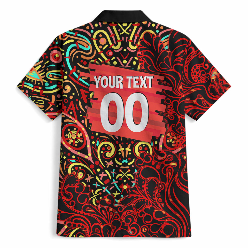 Personalized Melbourne Renegades Cricket Hawaiian Shirt Hippie Psychedelic Pattern Vibrant Mandala Art Style
