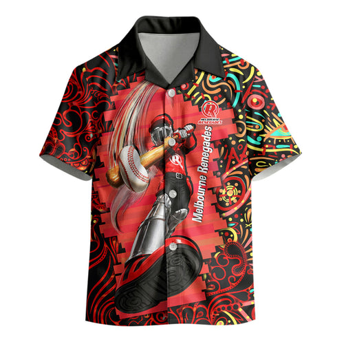 Personalized Melbourne Renegades Cricket Kid Hawaiian Shirt Hippie Psychedelic Pattern Vibrant Mandala Art Style