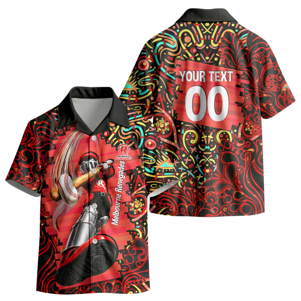 Personalized Melbourne Renegades Cricket Kid Hawaiian Shirt Hippie Psychedelic Pattern Vibrant Mandala Art Style