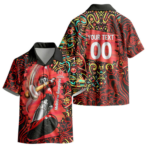 Personalized Melbourne Renegades Cricket Kid Hawaiian Shirt Hippie Psychedelic Pattern Vibrant Mandala Art Style