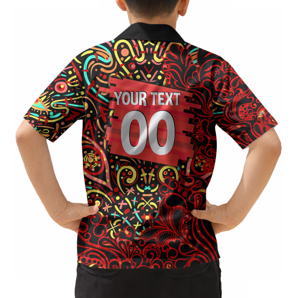 Personalized Melbourne Renegades Cricket Kid Hawaiian Shirt Hippie Psychedelic Pattern Vibrant Mandala Art Style