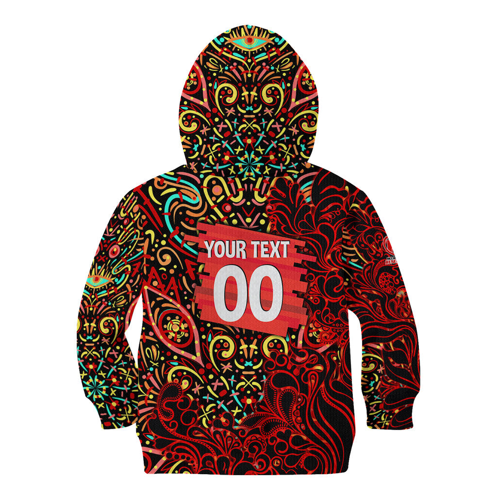 Personalized Melbourne Renegades Cricket Kid Hoodie Hippie Psychedelic Pattern Vibrant Mandala Art Style