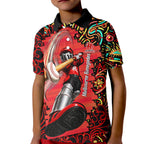 Personalized Melbourne Renegades Cricket Kid Polo Shirt Hippie Psychedelic Pattern Vibrant Mandala Art Style