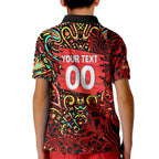 Personalized Melbourne Renegades Cricket Kid Polo Shirt Hippie Psychedelic Pattern Vibrant Mandala Art Style
