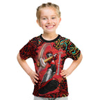 Personalized Melbourne Renegades Cricket Kid T Shirt Hippie Psychedelic Pattern Vibrant Mandala Art Style