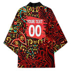 Personalized Melbourne Renegades Cricket Kimono Hippie Psychedelic Pattern Vibrant Mandala Art Style
