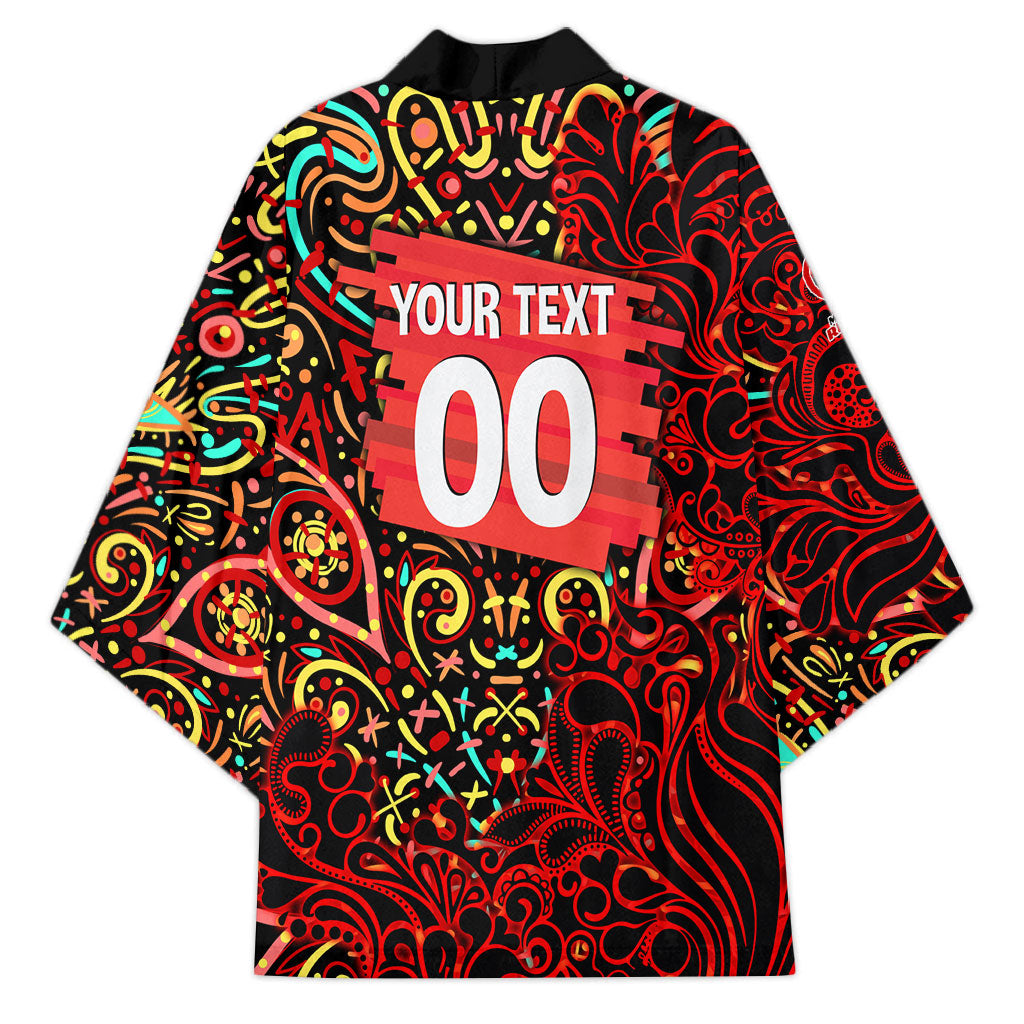 Personalized Melbourne Renegades Cricket Kimono Hippie Psychedelic Pattern Vibrant Mandala Art Style