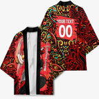 Personalized Melbourne Renegades Cricket Kimono Hippie Psychedelic Pattern Vibrant Mandala Art Style
