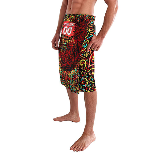 Personalized Melbourne Renegades Cricket Lavalava Hippie Psychedelic Pattern Vibrant Mandala Art Style