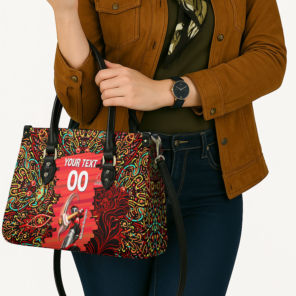 Personalized Melbourne Renegades Cricket Leather Bag Hippie Psychedelic Pattern Vibrant Mandala Art Style