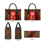 Personalized Melbourne Renegades Cricket Leather Bag Hippie Psychedelic Pattern Vibrant Mandala Art Style