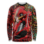 Personalized Melbourne Renegades Cricket Long Sleeve Shirt Hippie Psychedelic Pattern Vibrant Mandala Art Style