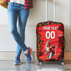 Personalized Melbourne Renegades Cricket Luggage Cover Hippie Psychedelic Pattern Vibrant Mandala Art Style