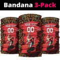 Personalized Melbourne Renegades Cricket Neck Gaiter Hippie Psychedelic Pattern Vibrant Mandala Art Style