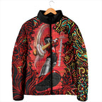 Personalized Melbourne Renegades Cricket Padded Jacket Hippie Psychedelic Pattern Vibrant Mandala Art Style