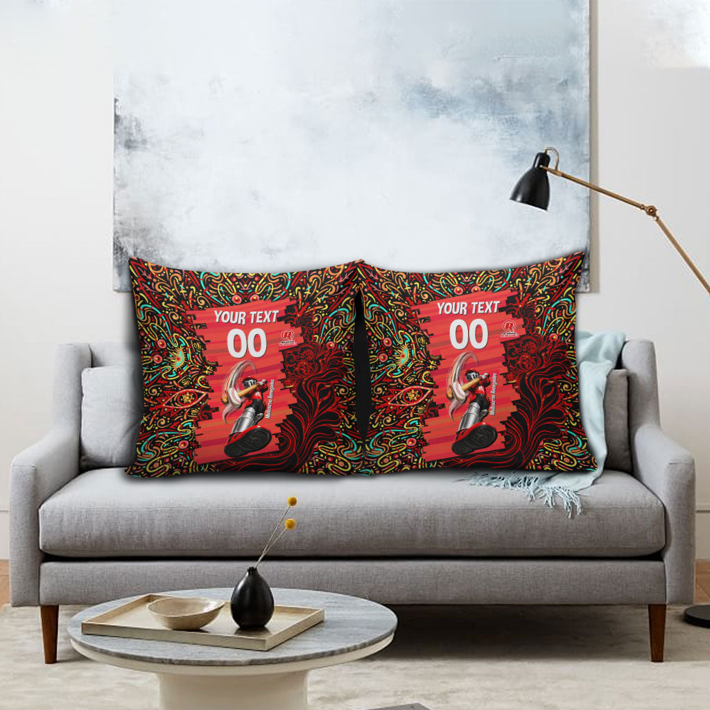 Personalized Melbourne Renegades Cricket Pillow Cover Hippie Psychedelic Pattern Vibrant Mandala Art Style