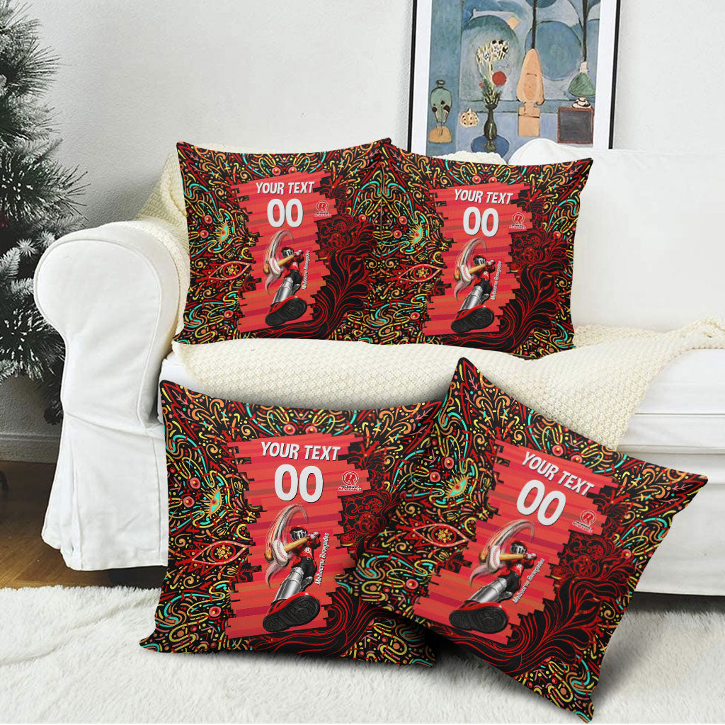 Personalized Melbourne Renegades Cricket Pillow Cover Hippie Psychedelic Pattern Vibrant Mandala Art Style