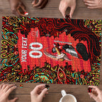 Personalized Melbourne Renegades Cricket Puzzle Hippie Psychedelic Pattern Vibrant Mandala Art Style