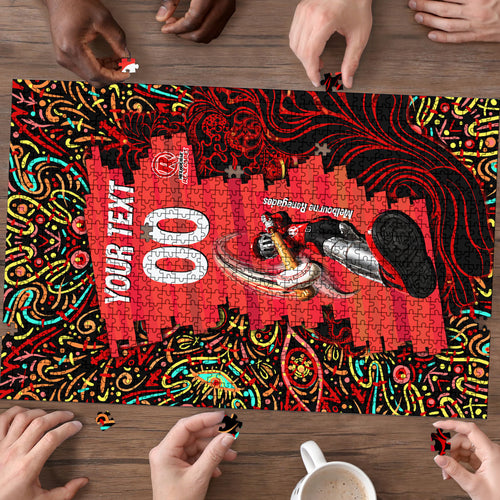 Personalized Melbourne Renegades Cricket Puzzle Hippie Psychedelic Pattern Vibrant Mandala Art Style