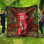 Personalized Melbourne Renegades Cricket Quilt Hippie Psychedelic Pattern Vibrant Mandala Art Style