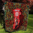 Personalized Melbourne Renegades Cricket Quilt Hippie Psychedelic Pattern Vibrant Mandala Art Style