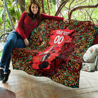 Personalized Melbourne Renegades Cricket Quilt Hippie Psychedelic Pattern Vibrant Mandala Art Style