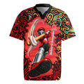 Personalized Melbourne Renegades Cricket Rugby Jersey Hippie Psychedelic Pattern Vibrant Mandala Art Style