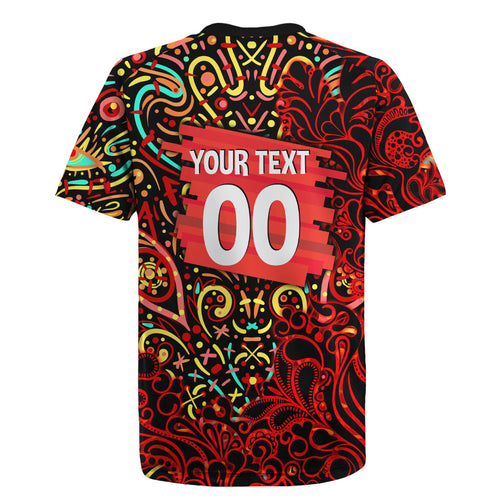 Personalized Melbourne Renegades Cricket Rugby Jersey Hippie Psychedelic Pattern Vibrant Mandala Art Style