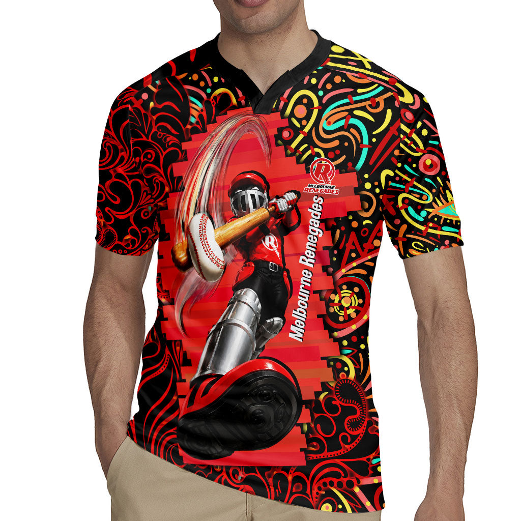 Personalized Melbourne Renegades Cricket Rugby Jersey Hippie Psychedelic Pattern Vibrant Mandala Art Style