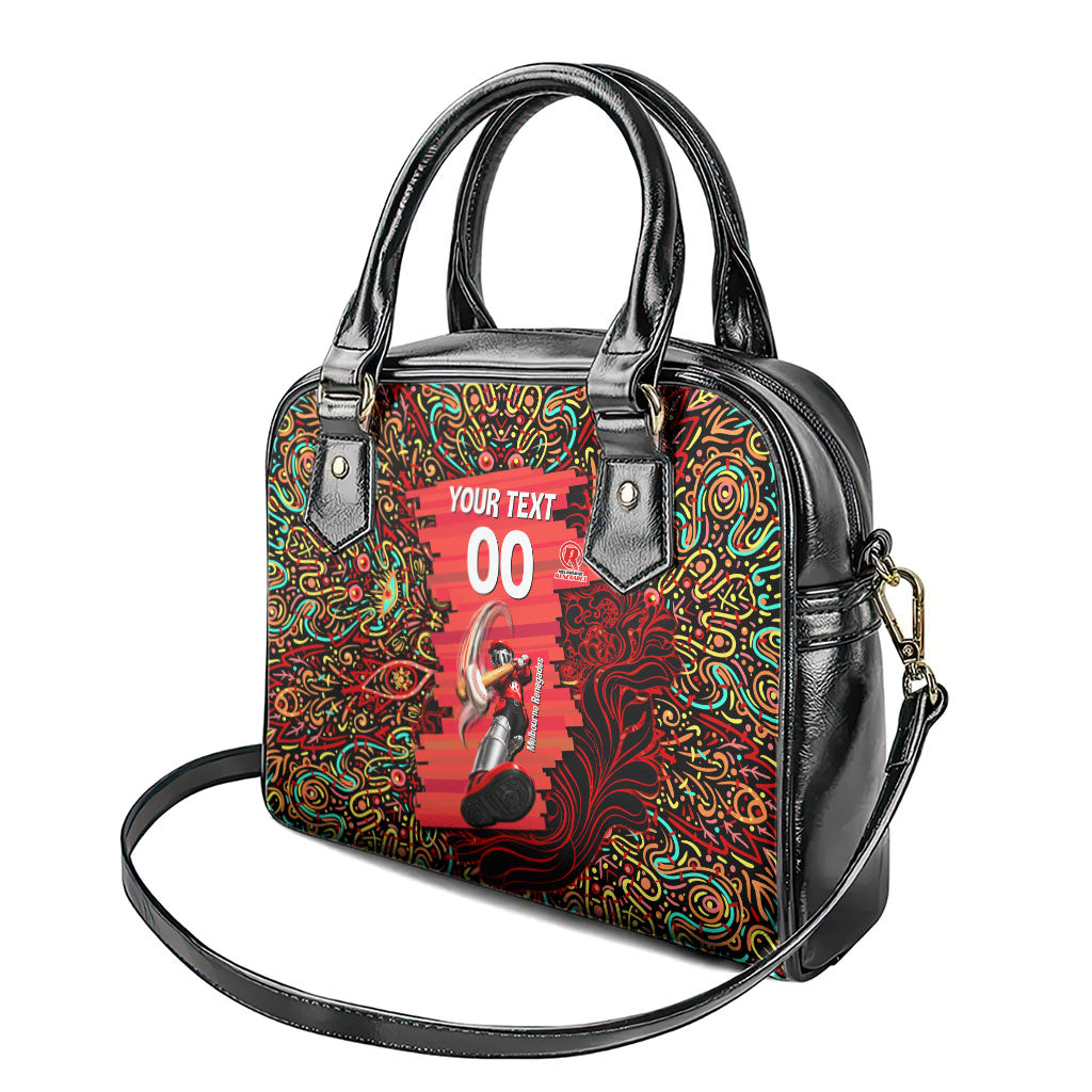 Personalized Melbourne Renegades Cricket Shoulder Handbag Hippie Psychedelic Pattern Vibrant Mandala Art Style