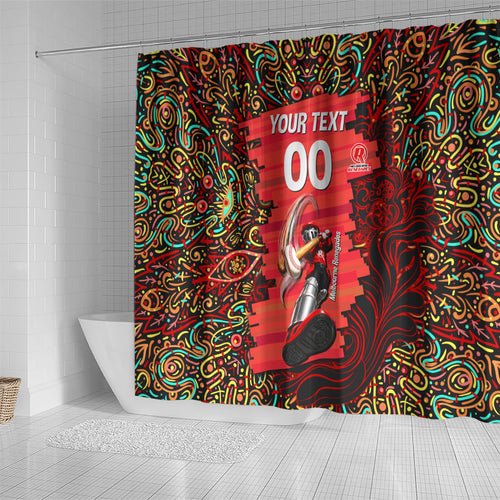 Personalized Melbourne Renegades Cricket Shower Curtain Hippie Psychedelic Pattern Vibrant Mandala Art Style