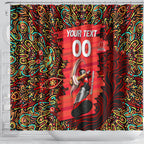 Personalized Melbourne Renegades Cricket Shower Curtain Hippie Psychedelic Pattern Vibrant Mandala Art Style