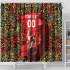 Personalized Melbourne Renegades Cricket Shower Curtain Hippie Psychedelic Pattern Vibrant Mandala Art Style