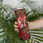 Personalized Melbourne Renegades Cricket Skinny Tumbler Hippie Psychedelic Pattern Vibrant Mandala Art Style